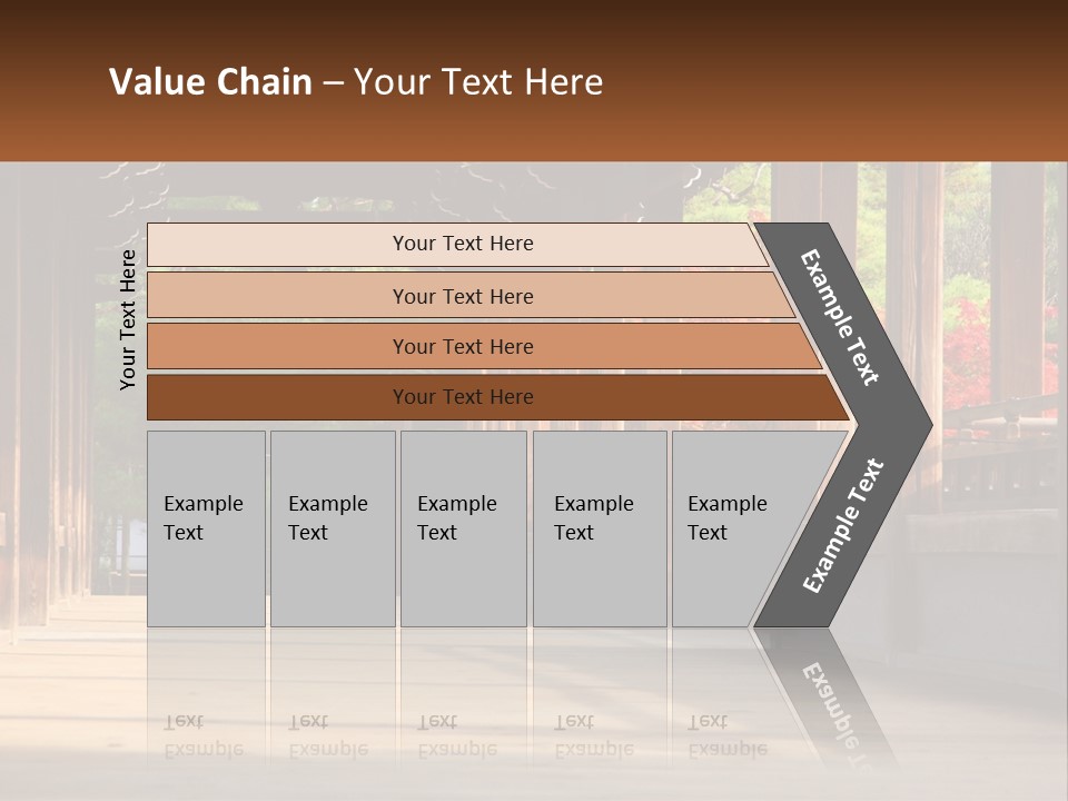 Shrine Architecture Bridge PowerPoint Template