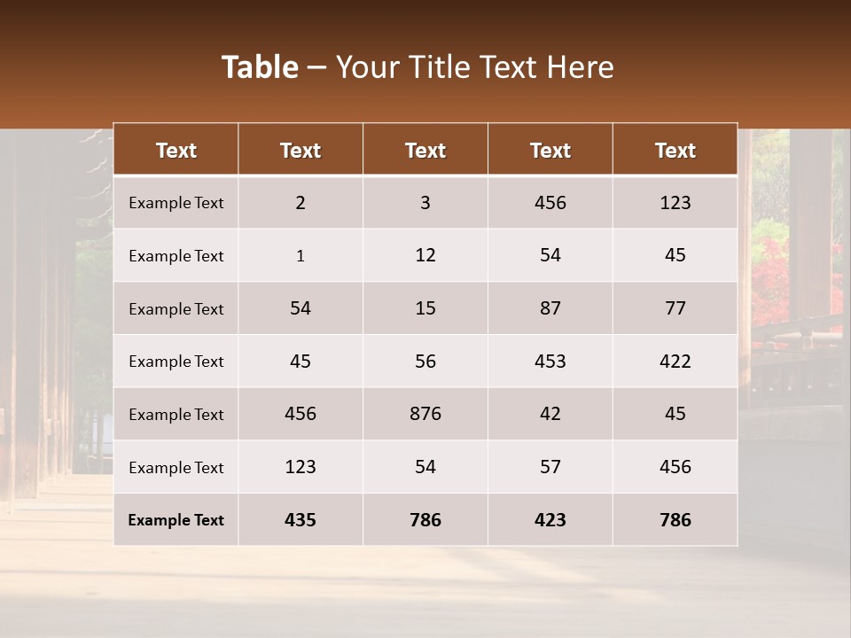 Shrine Architecture Bridge PowerPoint Template