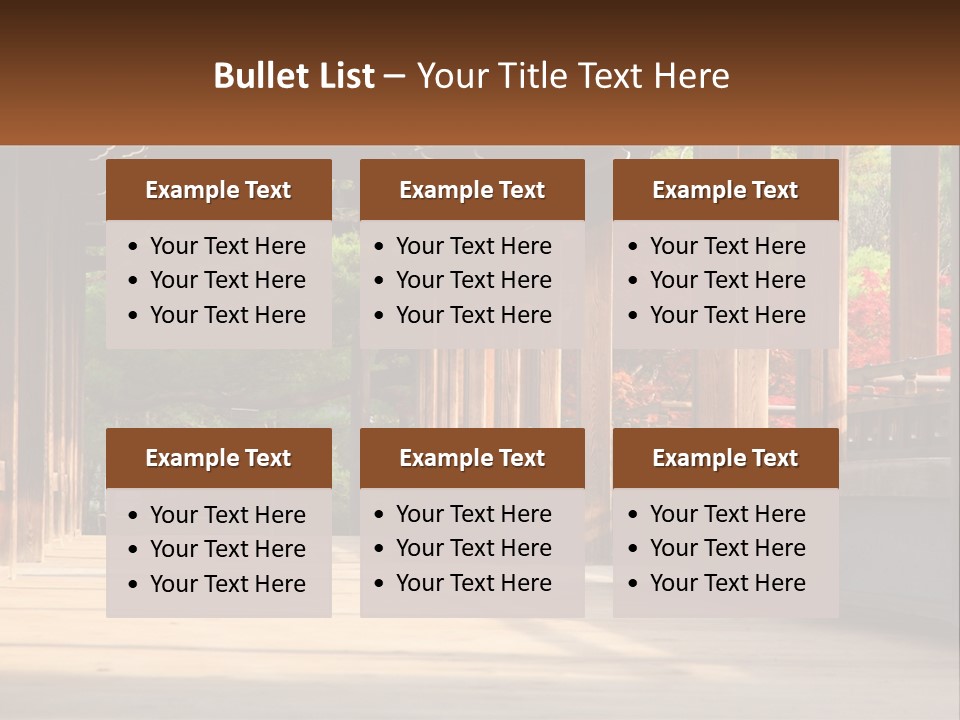 Shrine Architecture Bridge PowerPoint Template