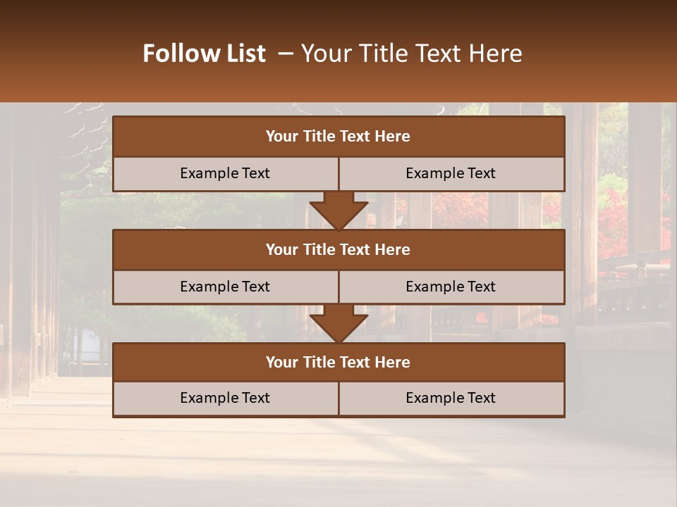 Shrine Architecture Bridge PowerPoint Template