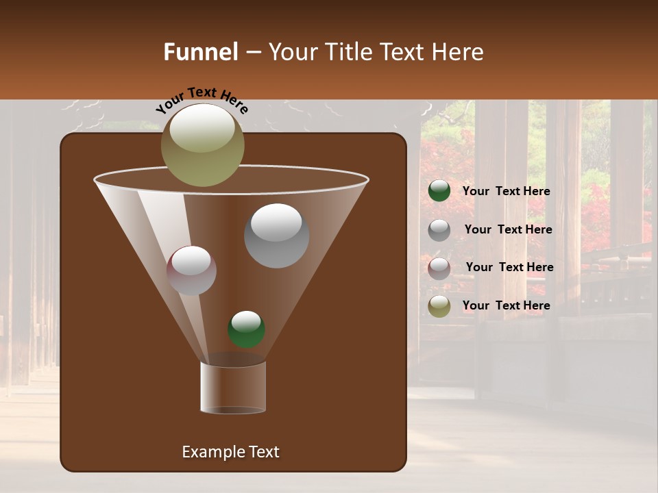 Shrine Architecture Bridge PowerPoint Template