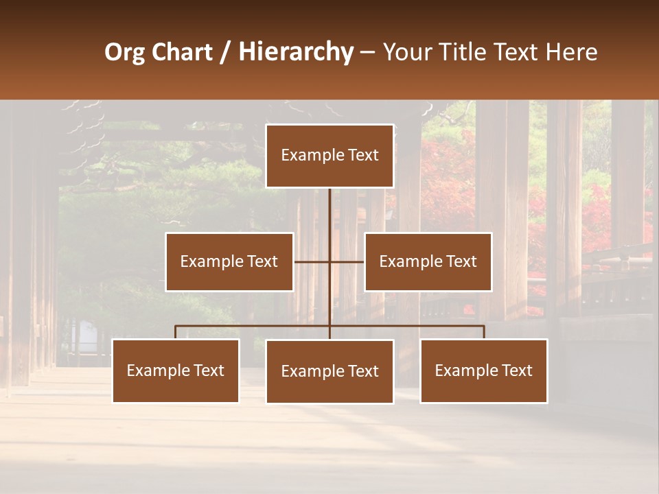 Shrine Architecture Bridge PowerPoint Template