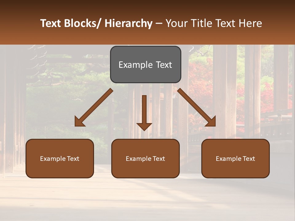 Shrine Architecture Bridge PowerPoint Template