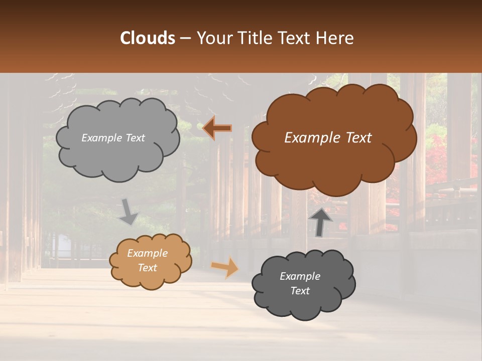 Shrine Architecture Bridge PowerPoint Template