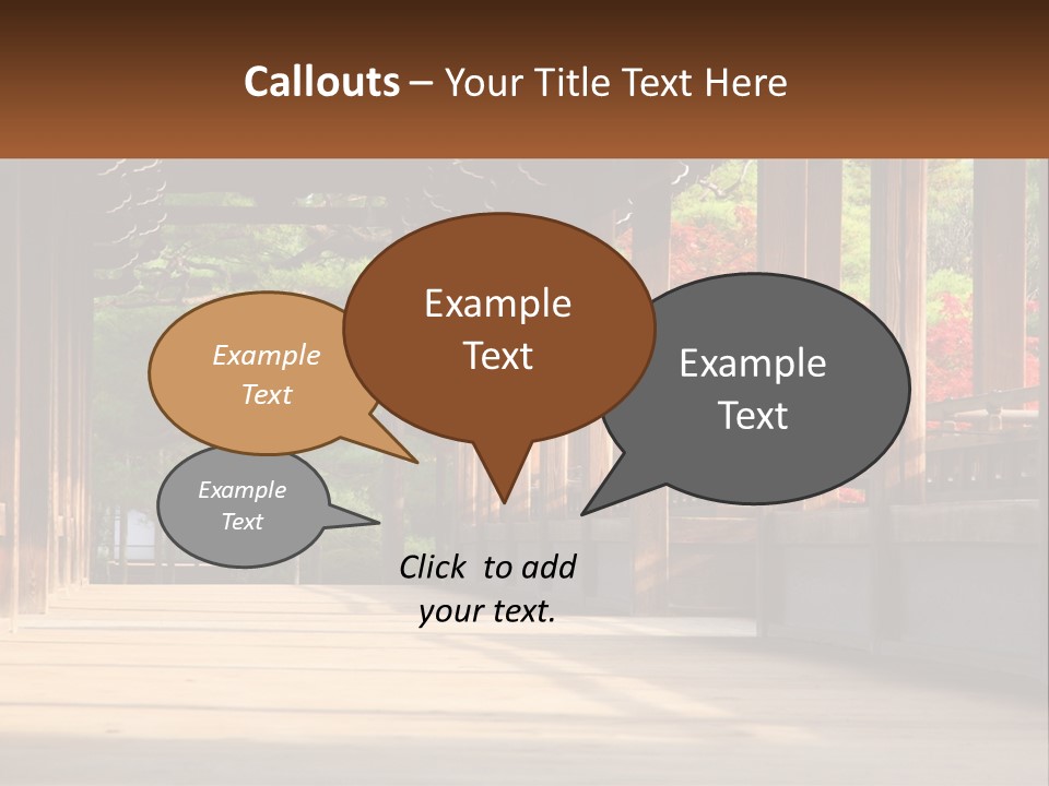 Shrine Architecture Bridge PowerPoint Template