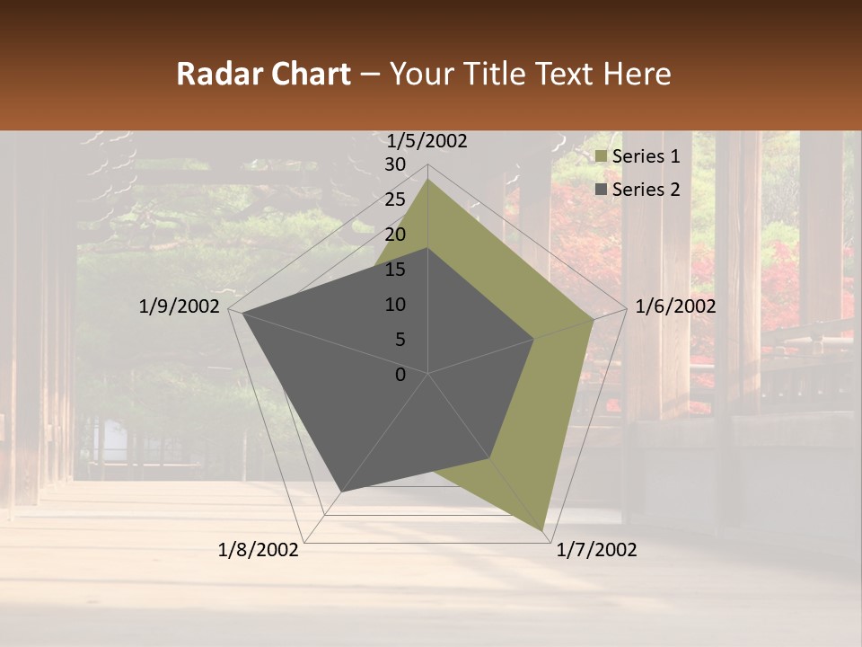 Shrine Architecture Bridge PowerPoint Template