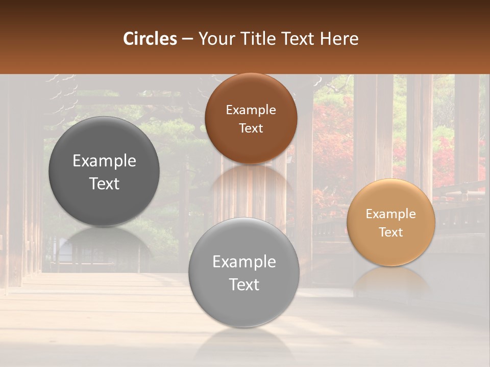 Shrine Architecture Bridge PowerPoint Template
