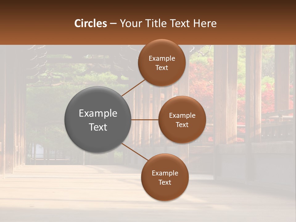Shrine Architecture Bridge PowerPoint Template