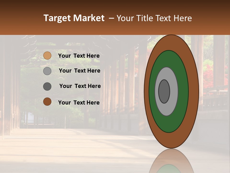 Shrine Architecture Bridge PowerPoint Template