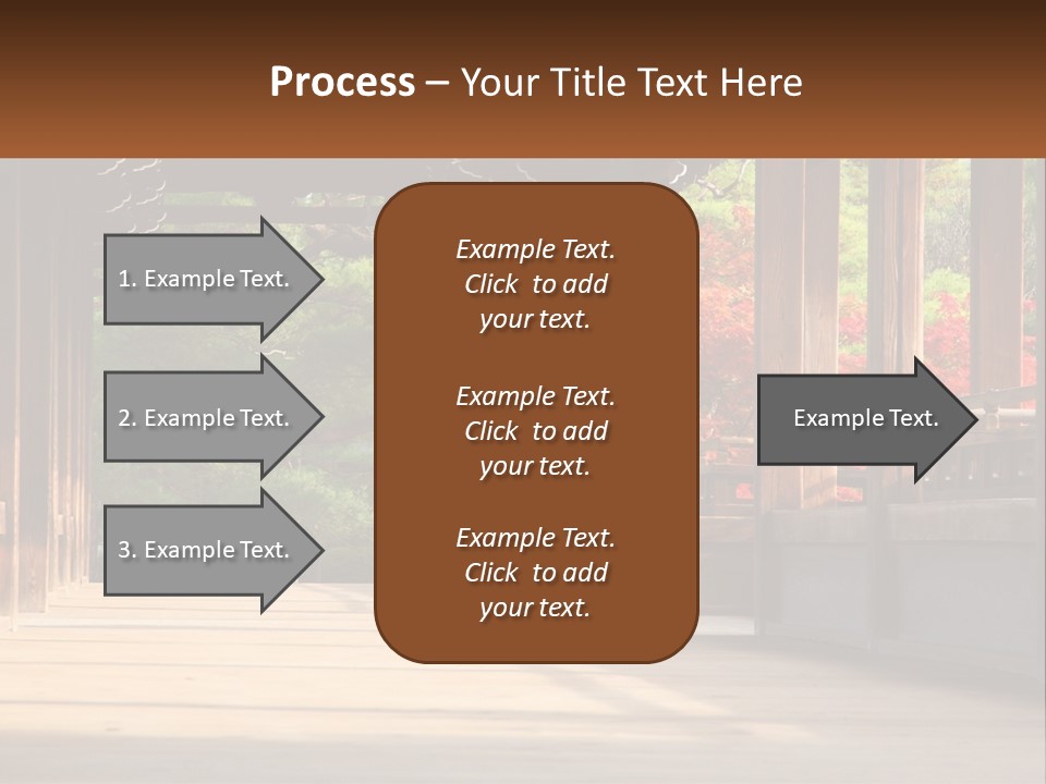 Shrine Architecture Bridge PowerPoint Template