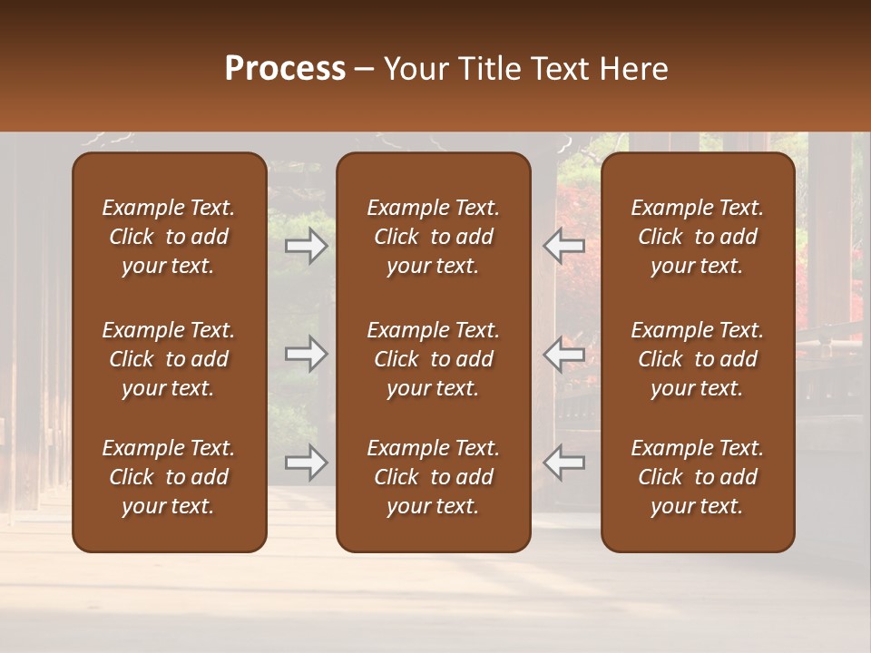Shrine Architecture Bridge PowerPoint Template