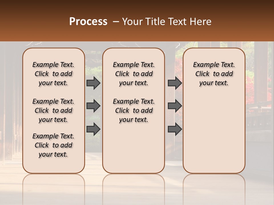 Shrine Architecture Bridge PowerPoint Template
