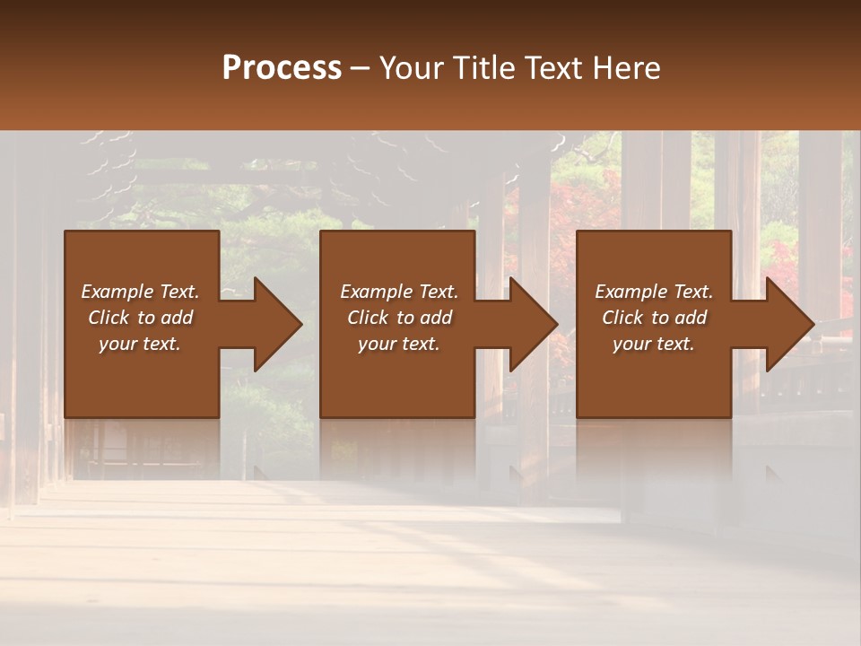 Shrine Architecture Bridge PowerPoint Template