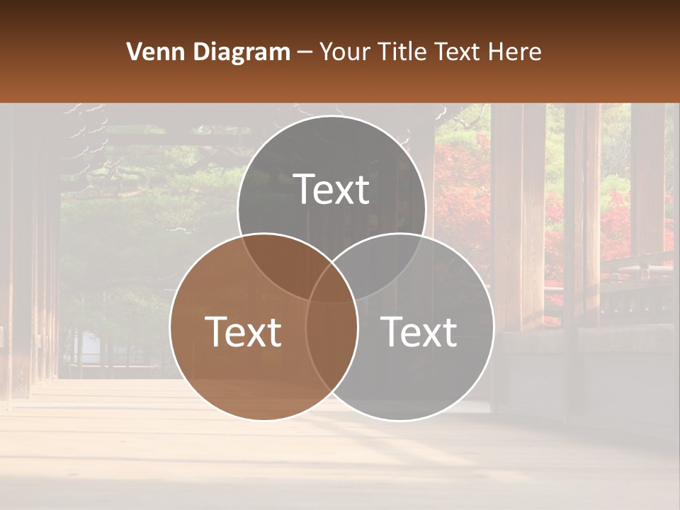 Shrine Architecture Bridge PowerPoint Template