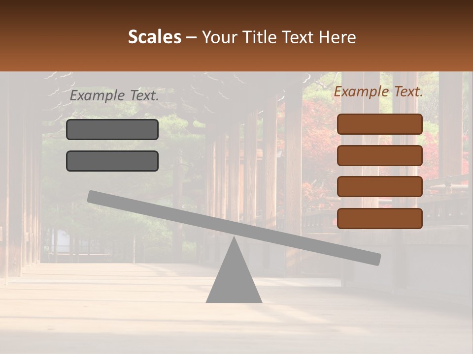 Shrine Architecture Bridge PowerPoint Template