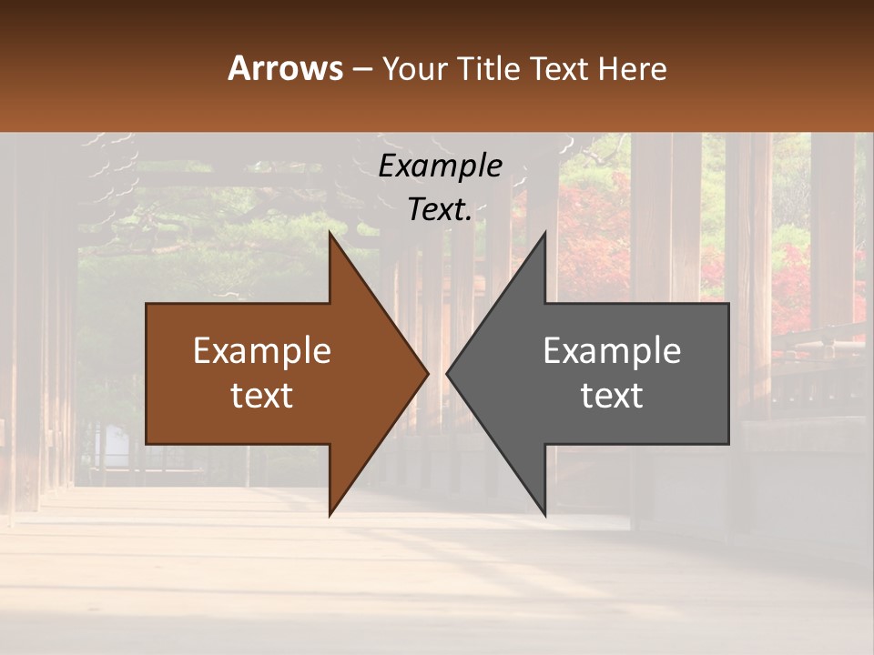 Shrine Architecture Bridge PowerPoint Template