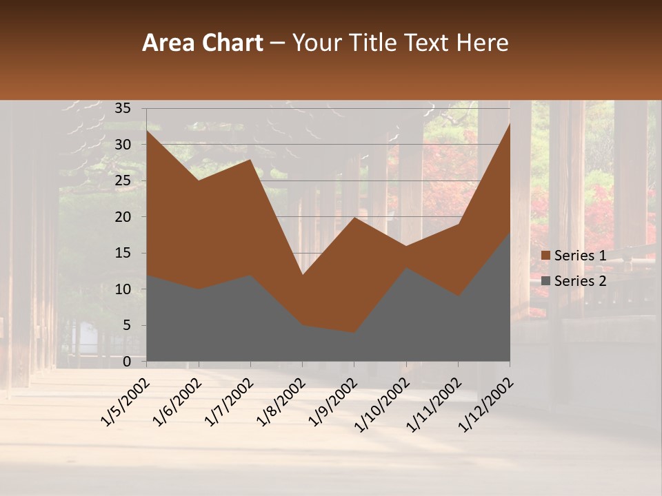 Shrine Architecture Bridge PowerPoint Template