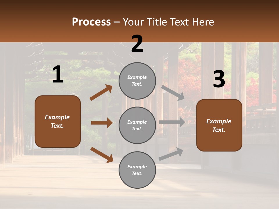 Shrine Architecture Bridge PowerPoint Template