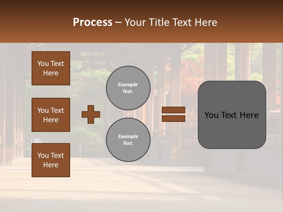 Shrine Architecture Bridge PowerPoint Template