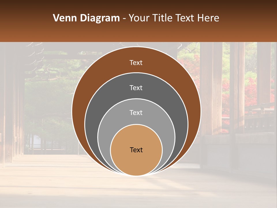 Shrine Architecture Bridge PowerPoint Template