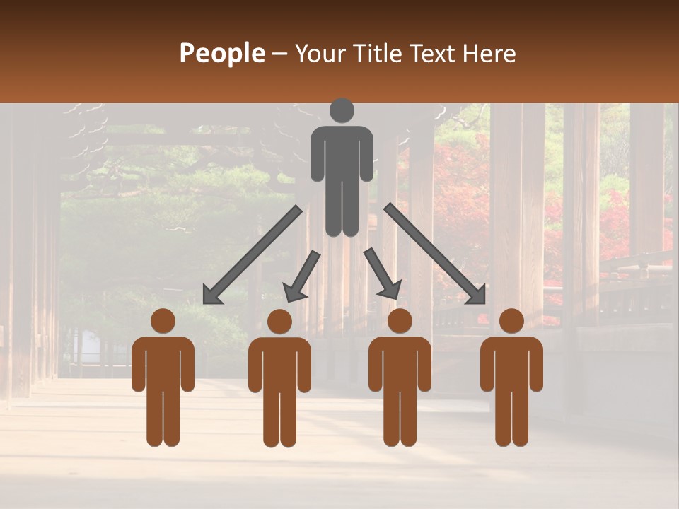 Shrine Architecture Bridge PowerPoint Template