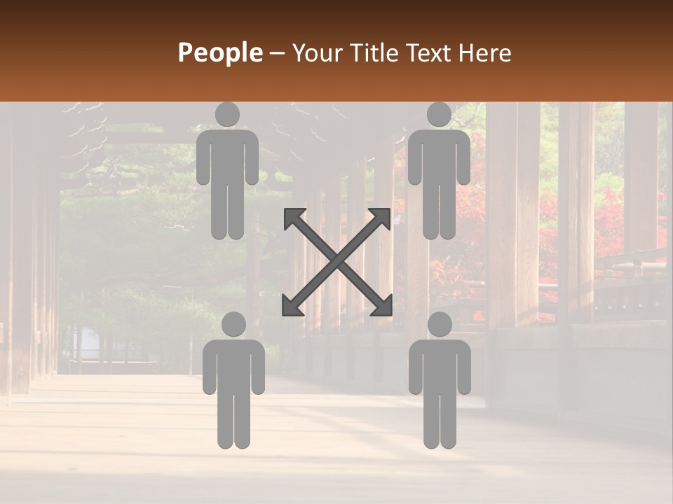 Shrine Architecture Bridge PowerPoint Template