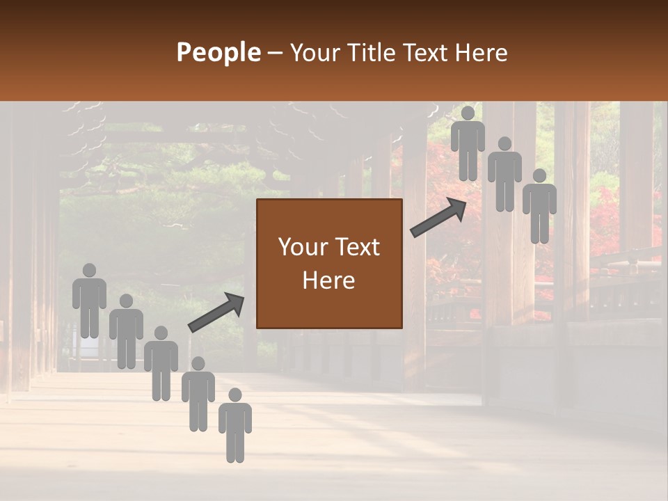 Shrine Architecture Bridge PowerPoint Template