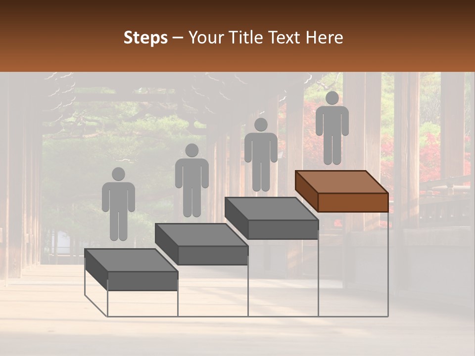 Shrine Architecture Bridge PowerPoint Template