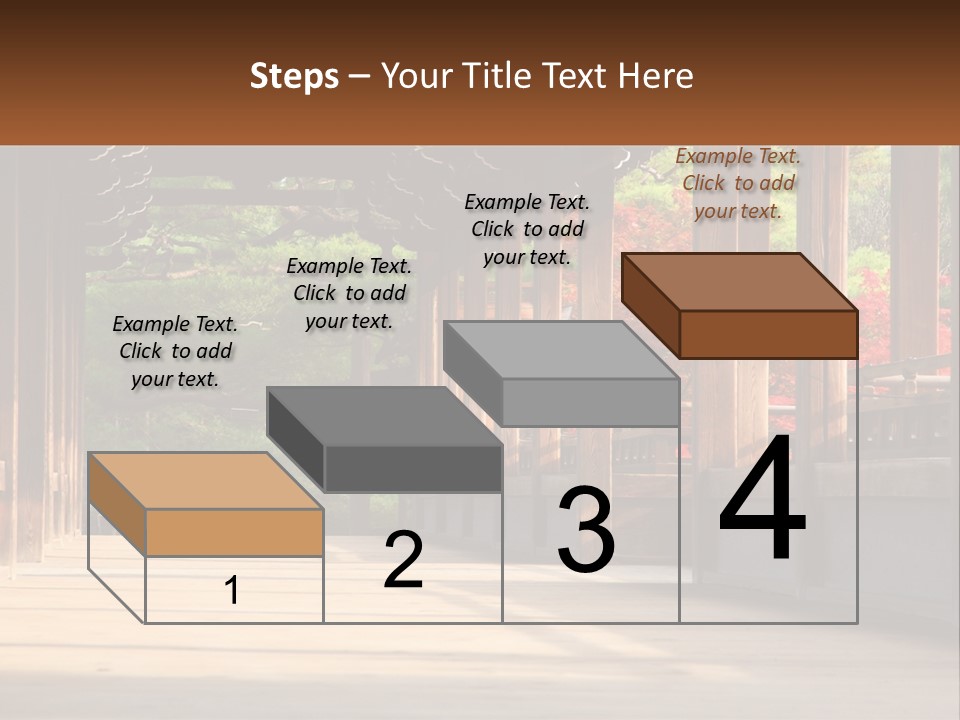 Shrine Architecture Bridge PowerPoint Template
