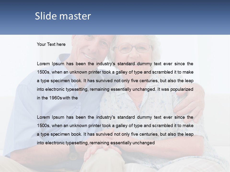 Hug Embracing Female PowerPoint Template