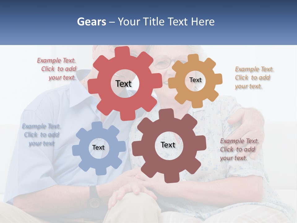 Hug Embracing Female PowerPoint Template