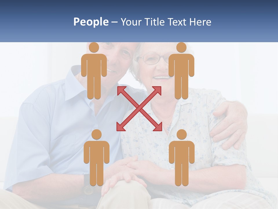 Hug Embracing Female PowerPoint Template