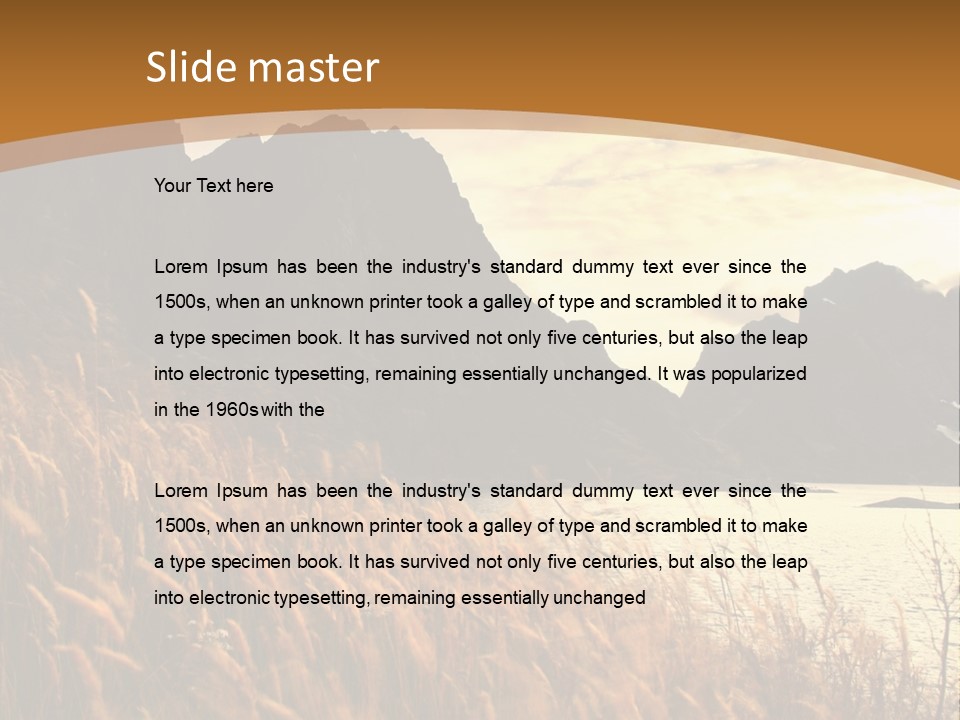 Beautiful Scandinavia Outdoor PowerPoint Template