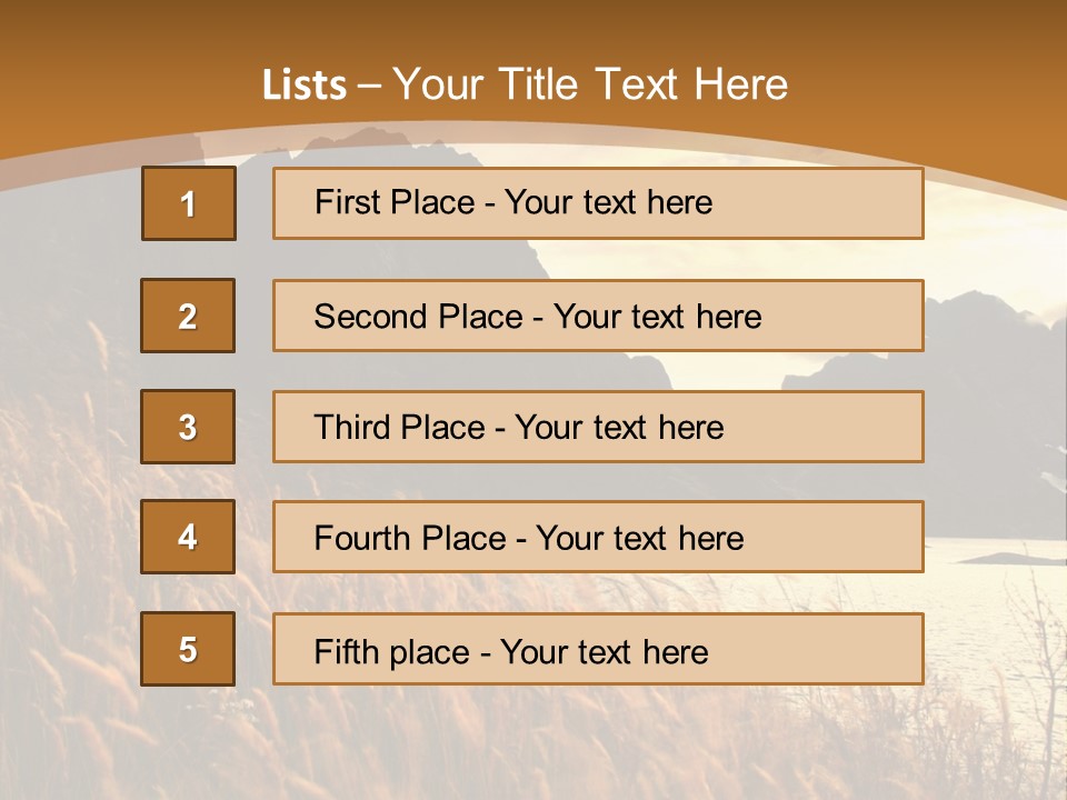 Beautiful Scandinavia Outdoor PowerPoint Template