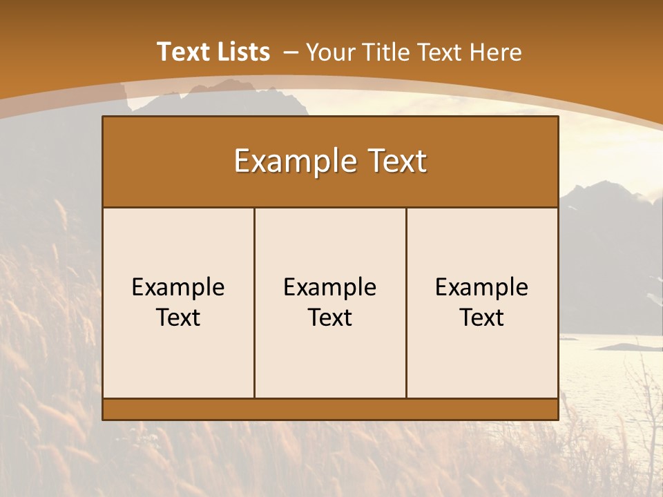 Beautiful Scandinavia Outdoor PowerPoint Template