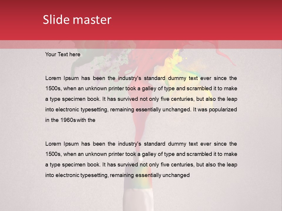 Dye Paint Tube PowerPoint Template