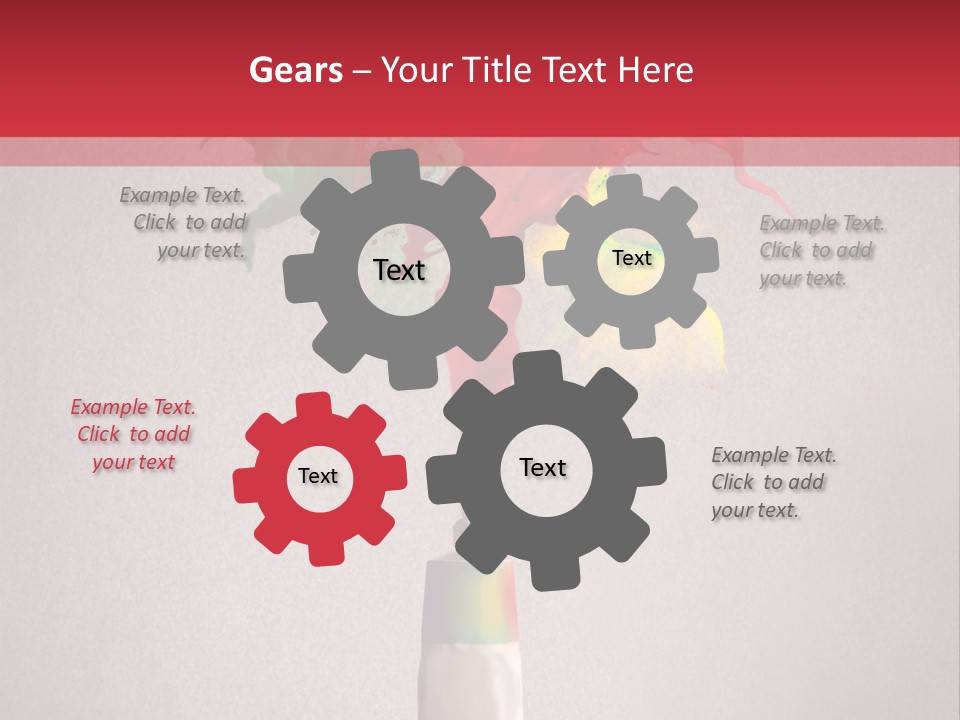 Dye Paint Tube PowerPoint Template