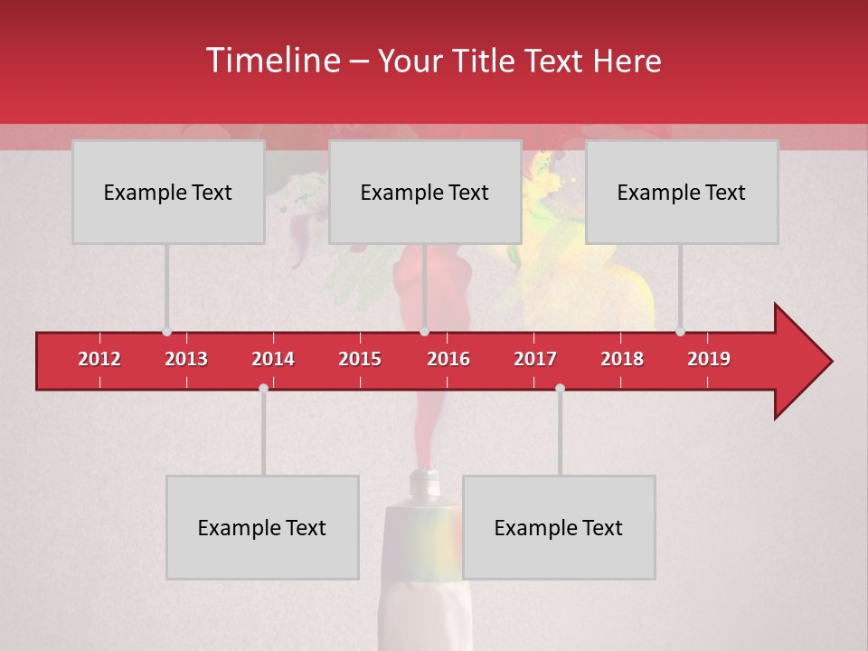 Dye Paint Tube PowerPoint Template
