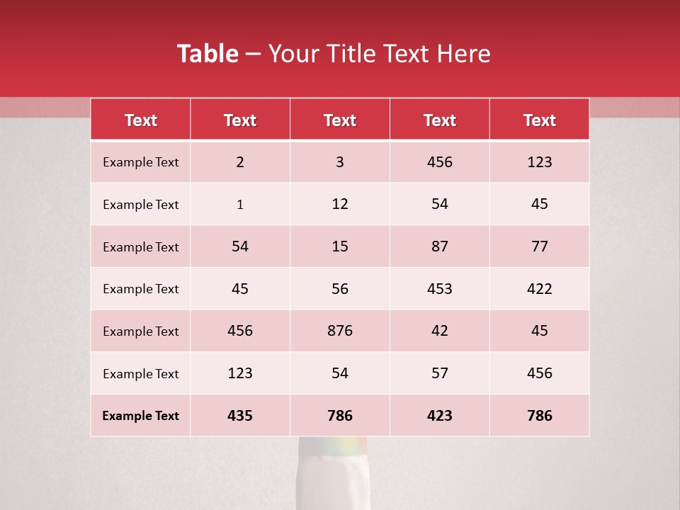 Dye Paint Tube PowerPoint Template