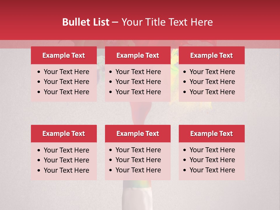 Dye Paint Tube PowerPoint Template