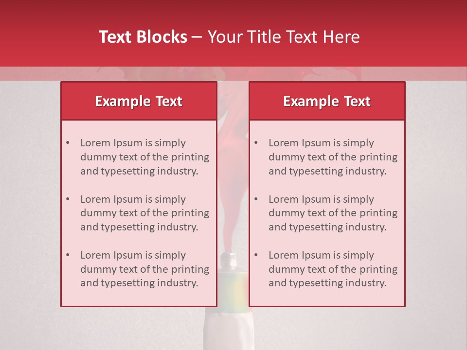 Dye Paint Tube PowerPoint Template