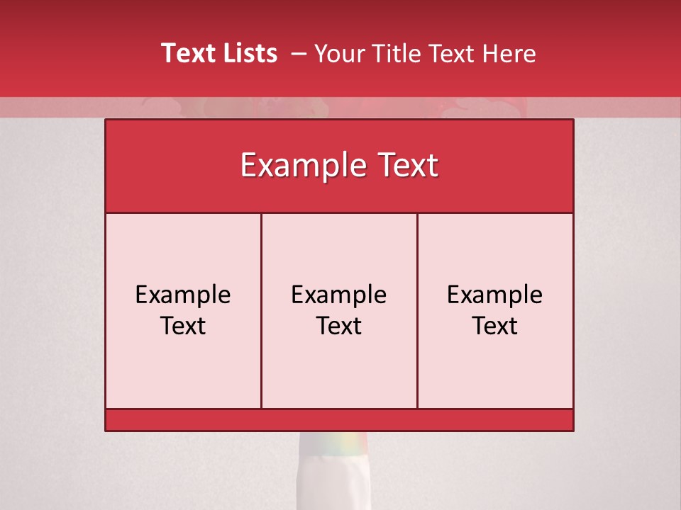 Dye Paint Tube PowerPoint Template