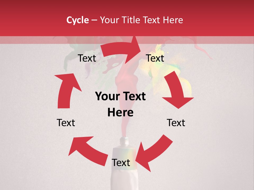 Dye Paint Tube PowerPoint Template