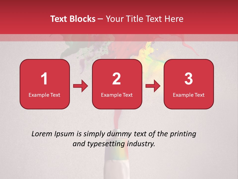 Dye Paint Tube PowerPoint Template