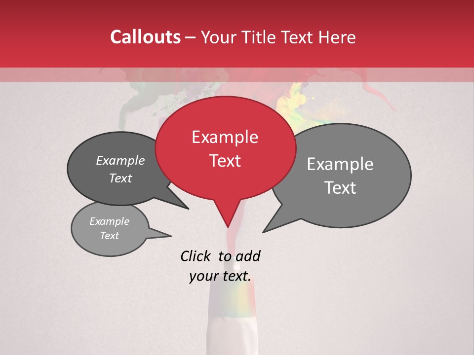 Dye Paint Tube PowerPoint Template