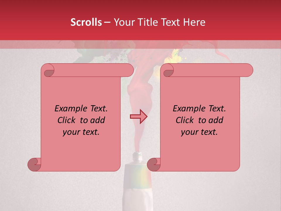 Dye Paint Tube PowerPoint Template
