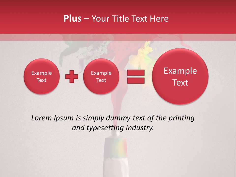 Dye Paint Tube PowerPoint Template