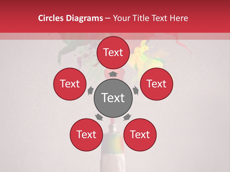 Dye Paint Tube PowerPoint Template