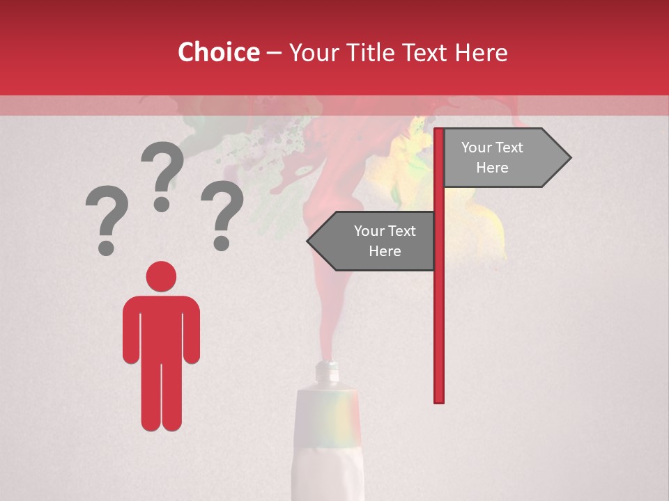 Dye Paint Tube PowerPoint Template