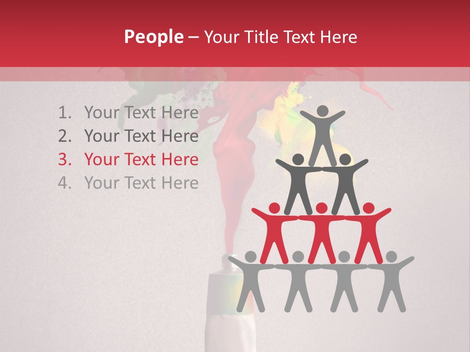 Dye Paint Tube PowerPoint Template